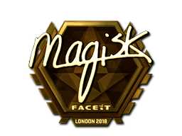 Наклейка | Magisk (золотая) | Лондон 2018