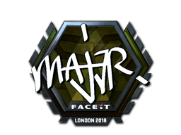 Наклейка | MAJ3R (металлическая) | Лондон 2018