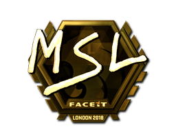 Наклейка | MSL (золотая) | Лондон 2018