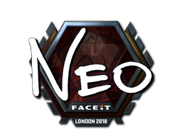 Наклейка | NEO (металлическая) | Лондон 2018