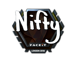 Наклейка | Nifty (металлическая) | Лондон 2018