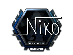 Наклейка | niko (металлическая) | Лондон 2018