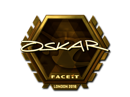 印花 | oskar（金色）| 2018年伦敦锦标赛