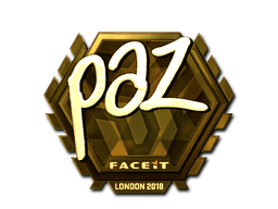 Наклейка | paz (золотая) | Лондон 2018