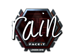 Наклейка | rain (металлическая) | Лондон 2018