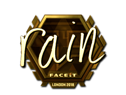 印花 | rain（金色）| 2018年伦敦锦标赛
