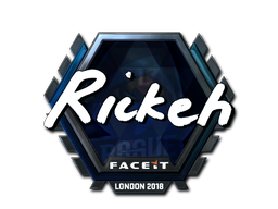 Наклейка | Rickeh (металлическая) | Лондон 2018