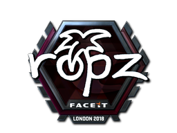 Наклейка | ropz (металлическая) | Лондон 2018