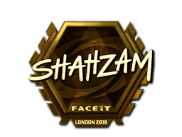 Наклейка | ShahZaM (золотая) | Лондон 2018