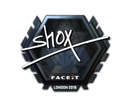 Наклейка | shox (металлическая) | Лондон 2018
