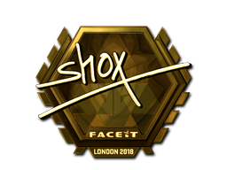 Наклейка | shox (золотая) | Лондон 2018