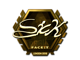 Наклейка | SicK (золотая) | Лондон 2018
