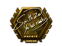 Наклейка | SmithZz (золотая) | Лондон 2018