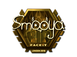 Наклейка | smooya (золотая) | Лондон 2018