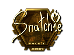 Наклейка | snatchie (золотая) | Лондон 2018