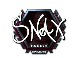 Наклейка | Snax (металлическая) | Лондон 2018