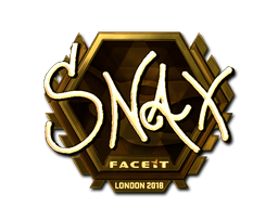 Наклейка | Snax (золотая) | Лондон 2018