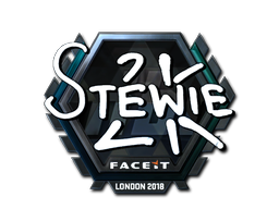 Наклейка | Stewie2K (металлическая) | Лондон 2018