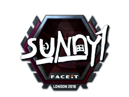 Наклейка | suNny (металлическая) | Лондон 2018