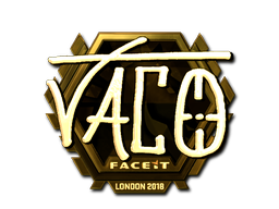 Наклейка | TACO (золотая) | Лондон 2018