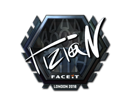 Наклейка | tiziaN (металлическая) | Лондон 2018