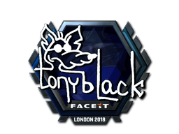 Наклейка | tonyblack (металлическая) | Лондон 2018
