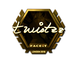 Наклейка | Twistzz (золотая) | Лондон 2018