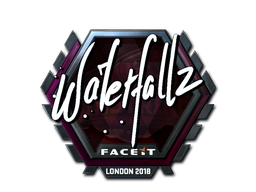 Наклейка | waterfaLLZ (металлическая) | Лондон 2018