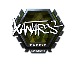 Наклейка | XANTARES (металлическая) | Лондон 2018