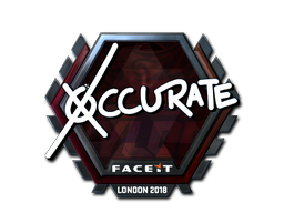 Наклейка | xccurate (металлическая) | Лондон 2018