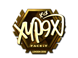 Наклейка | Xyp9x (золотая) | Лондон 2018