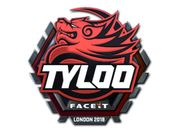 Наклейка | Tyloo (металлическая) | Лондон 2018
