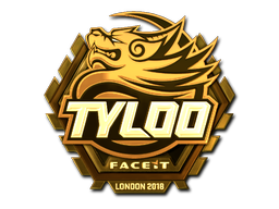 Наклейка | Tyloo (золотая) | Лондон 2018