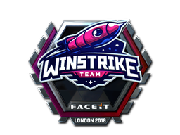 Наклейка | Winstrike Team (металлическая) | Лондон 2018