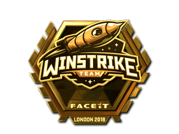 Наклейка | Winstrike Team (золотая) | Лондон 2018
