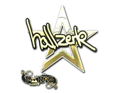 Sticker | hallzerk (Gold) | Paris 2023