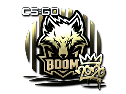 Наклейка | Boom (золотая) | РМР 2020