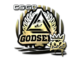 Наклейка | GODSENT (золотая) | РМР 2020