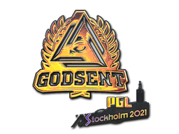 Наклейка | GODSENT (Holo) | Stockholm 2021