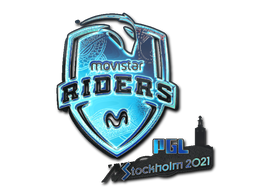Наклейка | Movistar Riders (Holo) | Stockholm 2021