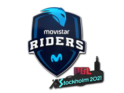 Наклейка | Movistar Riders | Stockholm 2021