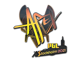 Наклейка | apEX (голографическая) | Стокгольм 2021