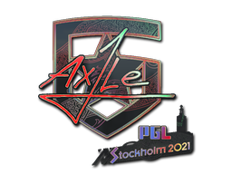 Наклейка | Ax1Le (голографическая) | Стокгольм 2021