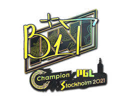 Наклейка | b1t (голографическая) | Стокгольм 2021