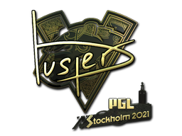 Наклейка | buster (золотая) | Стокгольм 2021