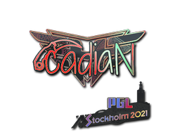 Наклейка | cadiaN (голографическая) | Стокгольм 2021