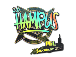 Наклейка | hampus (голографическая) | Стокгольм 2021