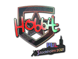 Наклейка | HObbit (голографическая) | Стокгольм 2021