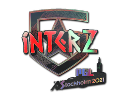 Наклейка | interz (голографическая) | Стокгольм 2021