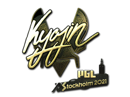 Наклейка | Kyojin (золотая) | Стокгольм 2021